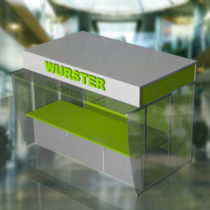 Дизайн павильона фастфуда "Вюрстер". Трехмерная визуализация
