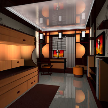 Karate Kid room interior design