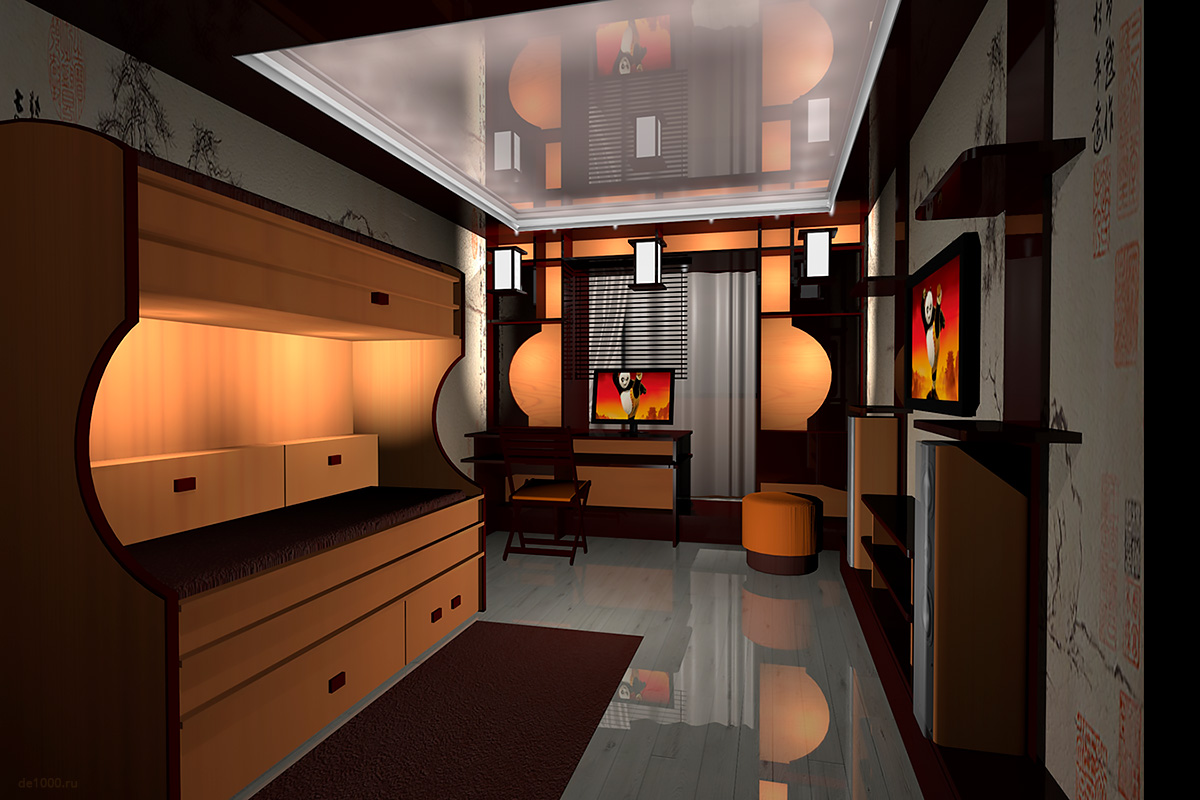 Karate Kid room interior design